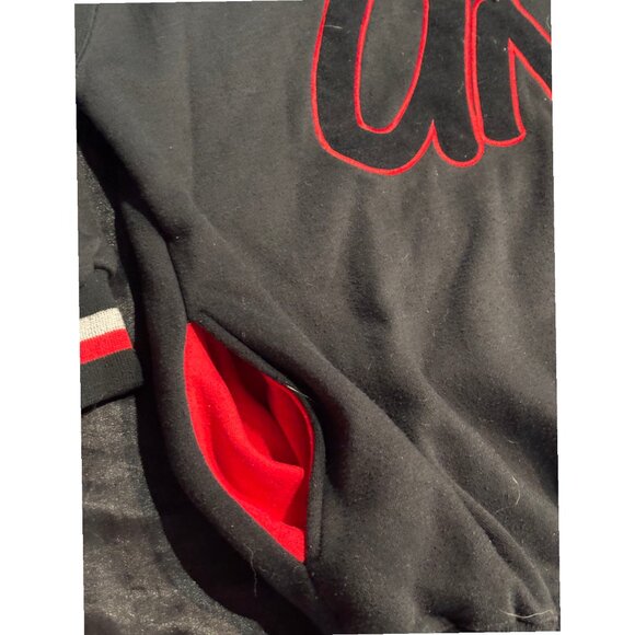 Vintage 90s UNLV NCAA Embroidered Starter Double Hood Pockets Sweatshirt Size L - Picture 7 of 11